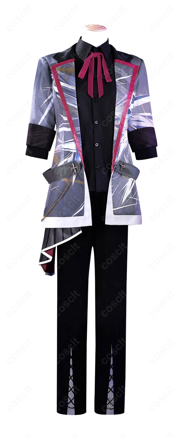 プロジェクトセカイ 神代類 コスプレ衣装 正面全体図｜高品質な演出家デフォルト衣装を忠実再現。イベントや撮影にもおすすめ。