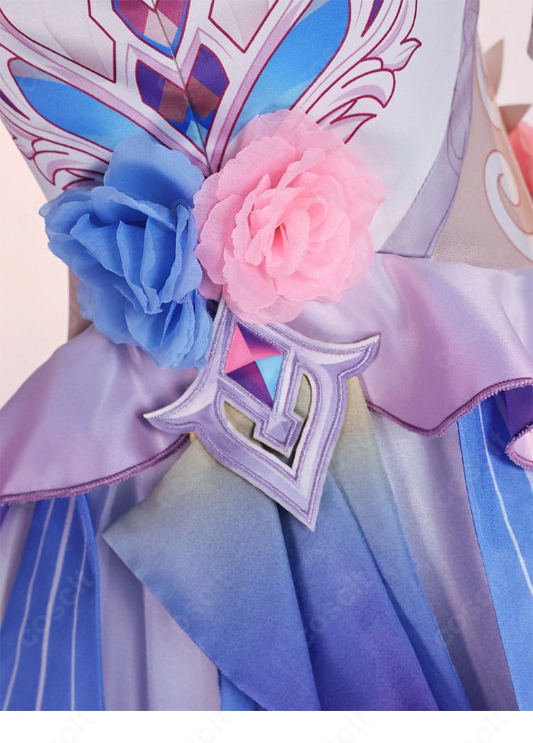 花のアクセサリーディテール｜キュレネ コスチューム 装飾アイテム詳細