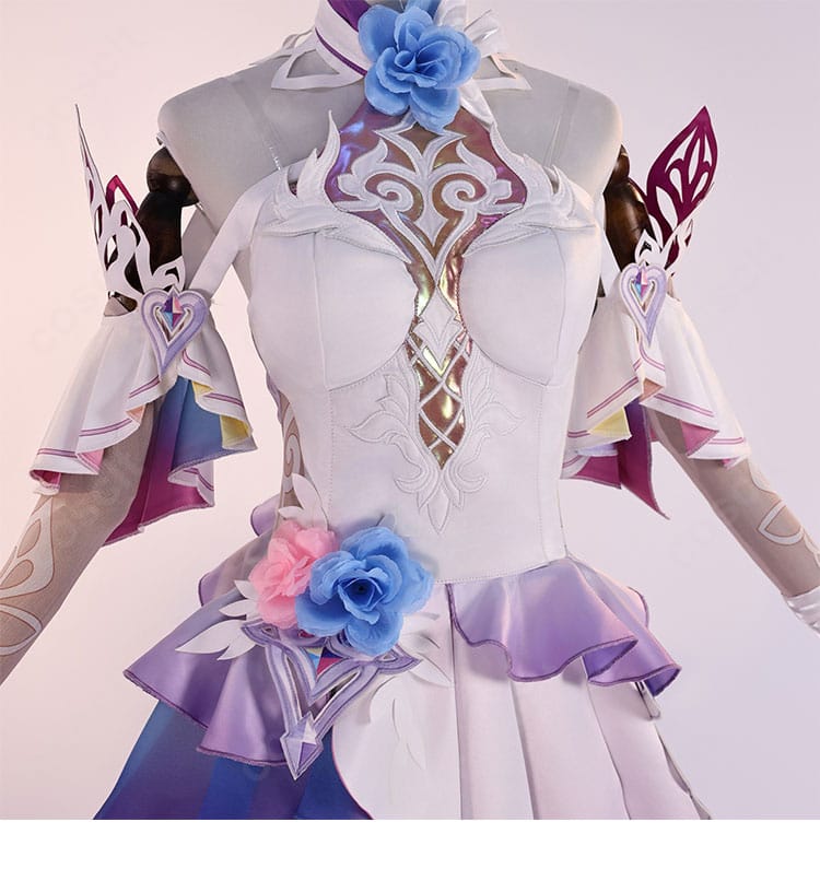 衣襟部分の装飾ディテール｜キュレネ コスプレ 高精度再現仕様