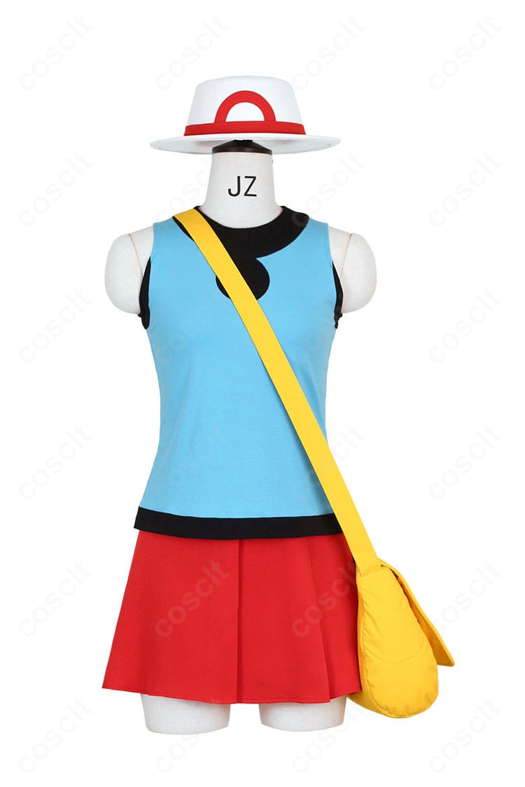 ポケットモンスター リーフ コスプレ衣装 正面全体図｜爽やかで元気な印象の初期コスチューム