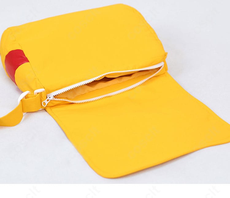 ポケットモンスター リーフ コスプレ衣装 ショルダーバッグ 内側ディテール画像｜収納スペースしっかり