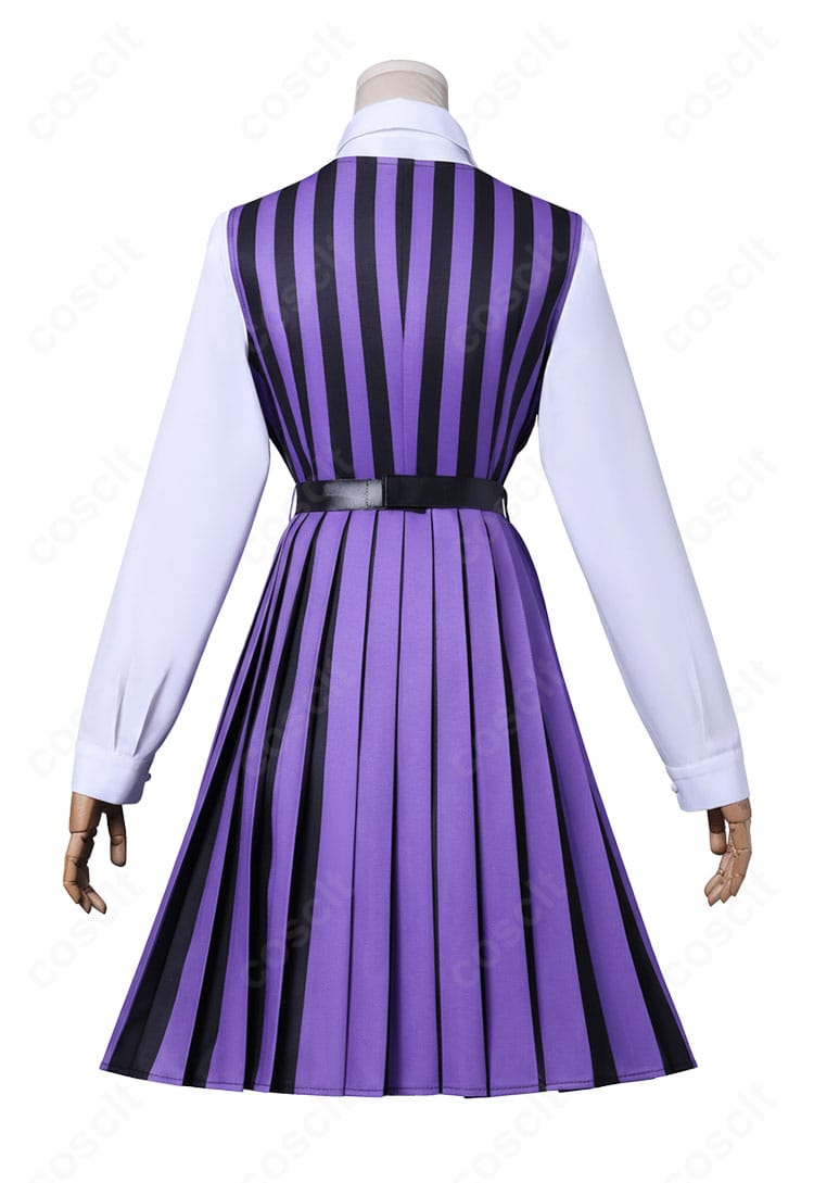 ウェンズデー コスプレ衣装 スカート背面装飾ディテール|フリルと縫製ラインの美しさが際立つ仕上がり