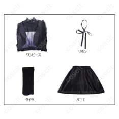 ウェンズデー・アダムス／Wednesday シーズン2 仮面舞踏会ドレス コスプレ衣装（COSCLT） - 6枚目の画像（サムネイル）