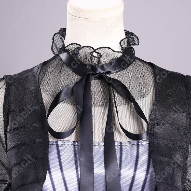 ウェンズデー・アダムス／Wednesday シーズン2 仮面舞踏会ドレス コスプレ衣装（COSCLT） - 4枚目の画像
