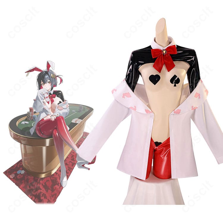ルージュ アンラッキーラビット（逆バニー）コスプレ衣装 キャラクターと衣装全身図｜勝利の女神NIKKE 高品質コスチューム