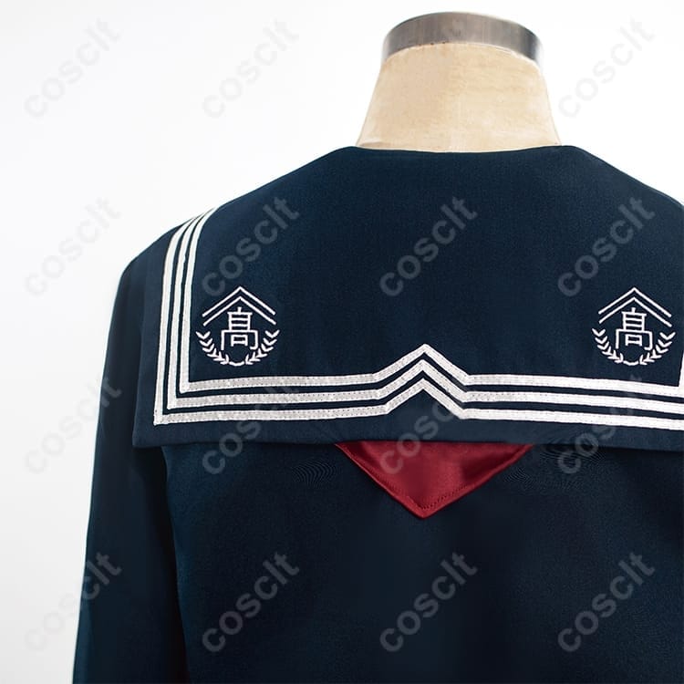 COSCLT サイレントヒルf 深水雛子 制服 コスプレ衣装 セーラー服セット（S〜XXL） - 3枚目の画像