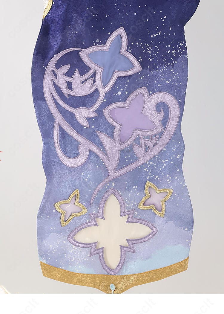 礼瀬マヨイ ナツコイ衣装 図案装飾細部|南国風プリントが夏の雰囲気を演出