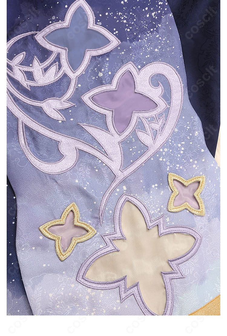 礼瀬マヨイ ナツコイ衣装 袖口装飾ディテール|軽やかな生地と鮮やかな色合いが特徴