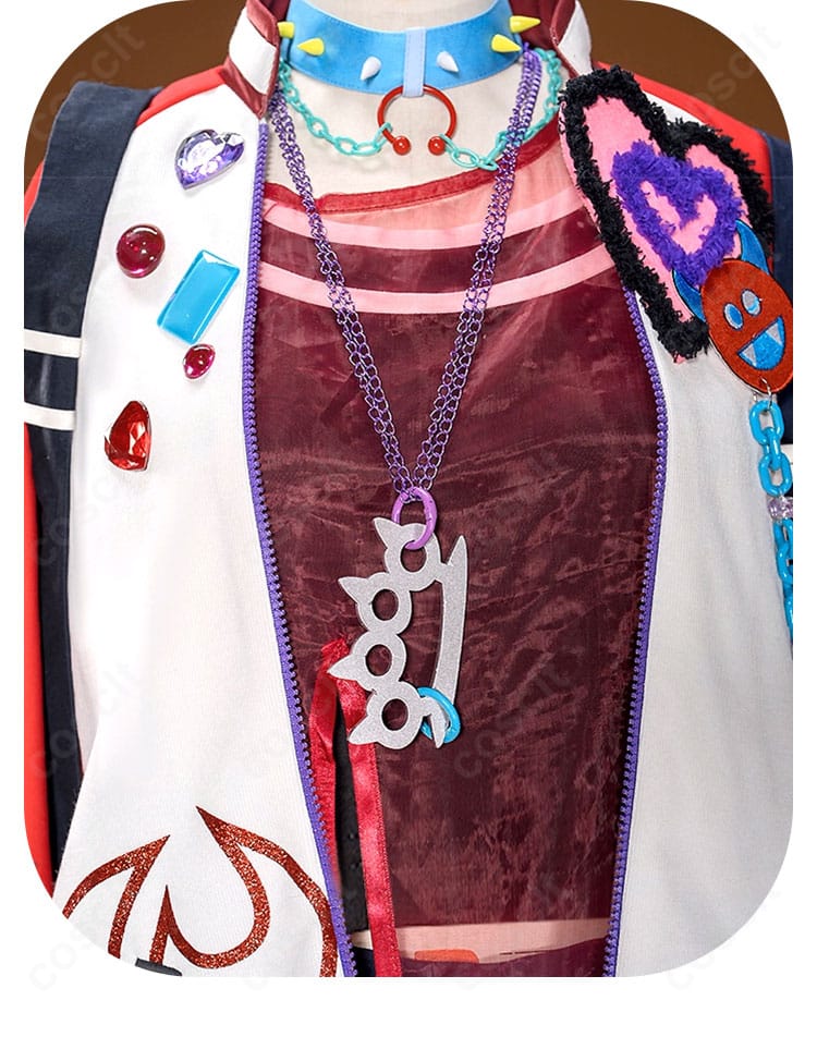 衣襟 ディテール図|衣襟部分の縫製や装飾を拡大表示。職人技が光る高精度仕上げ。