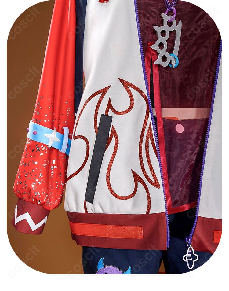 外套ファスナー装飾細部図|ジッパーのデザインと金具部分を忠実再現。使いやすさと美観を両立。