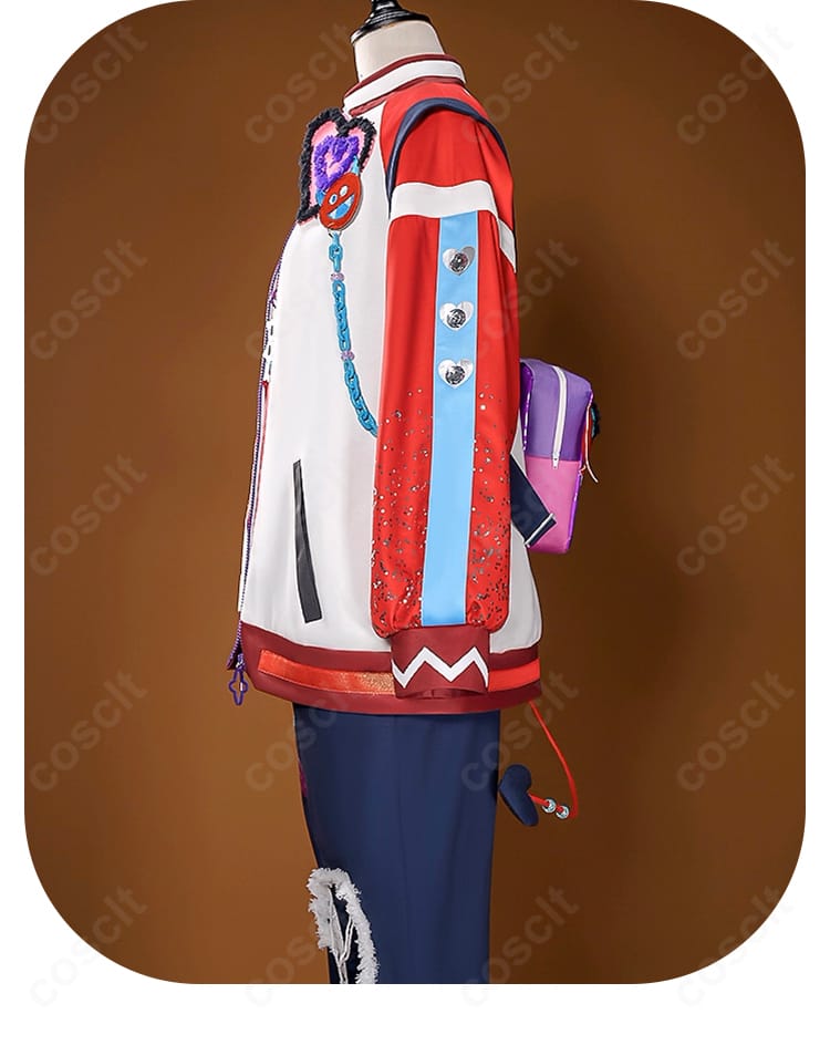 左袖 ディテール図|左袖の模様や素材感をアップで確認。左右非対称のデザインが魅力。