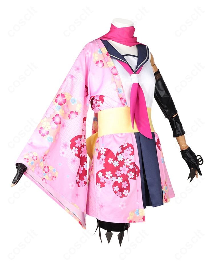 天城燐音 エゴイスト コスプレ衣装 右側面図|立体的なシルエットと袖・腰ラインの美しさを確認