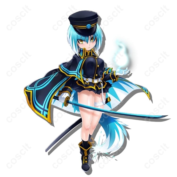 ボンバーガール アサギ 通常衣装 コスプレ衣装｜クールな剣士風デザイン・オーダーメイド対応 - 1枚目の画像