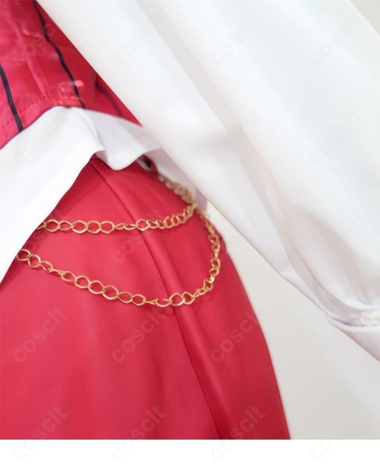 勝利の女神NIKKE ルージュ 衣装 腰側のチェーン装飾詳細|細部までこだわった豪華なアクセント。