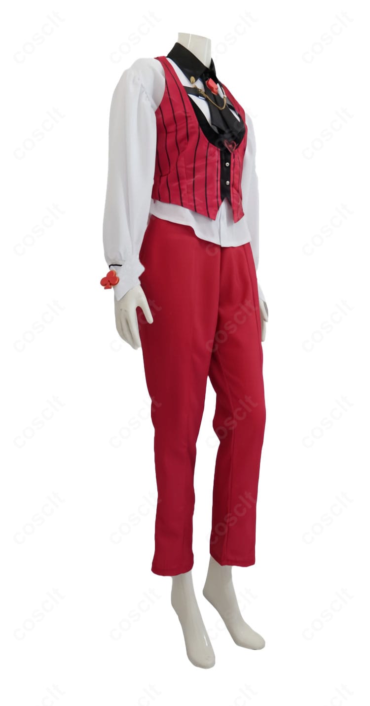 勝利の女神NIKKE ルージュ コスプレ衣装 右側面図|落ち着いた色合いと丁寧な仕立てをチェック。