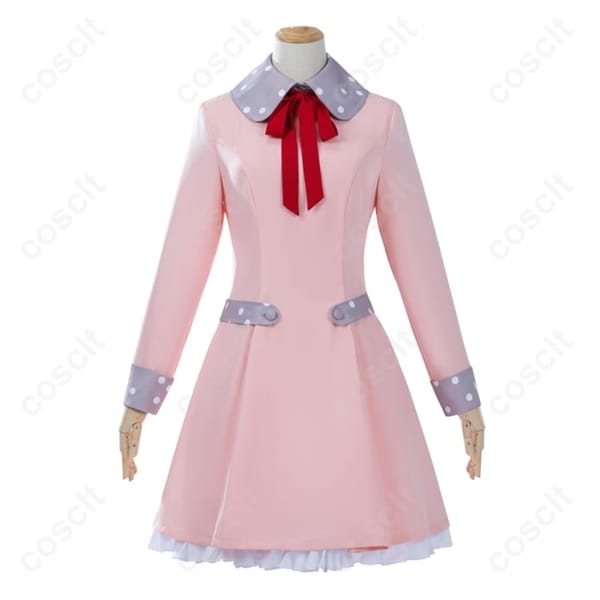 カードキャプターさくら クリアカード編 木之本桜 ピンクベージュワンピースコート コスプレ衣装 私服風｜可愛い秋冬お出かけスタイル