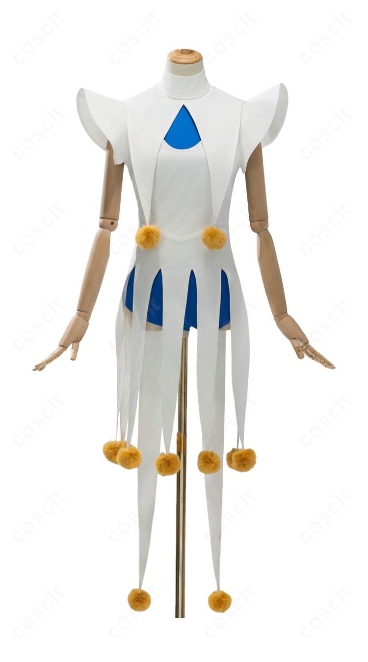 木之本桜 コスプレ衣装 正面|ピエロ風バトルコスチュームの全体シルエットを確認