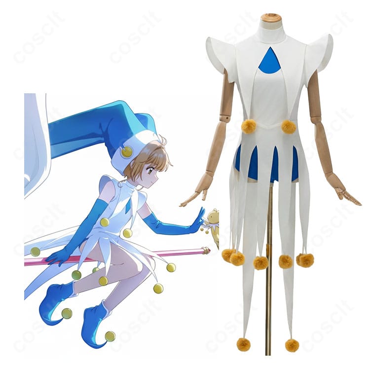 木之本桜 ピエロ風バトルコスチューム コスプレ衣装|キャラクター着用イメージ(カードキャプターさくら/COSCLT)