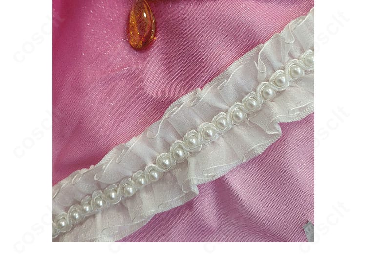 白鳥ひめ コスプレ衣装 スカート装飾ディテール。ふんわり広がるフリルがステージ映え抜群。