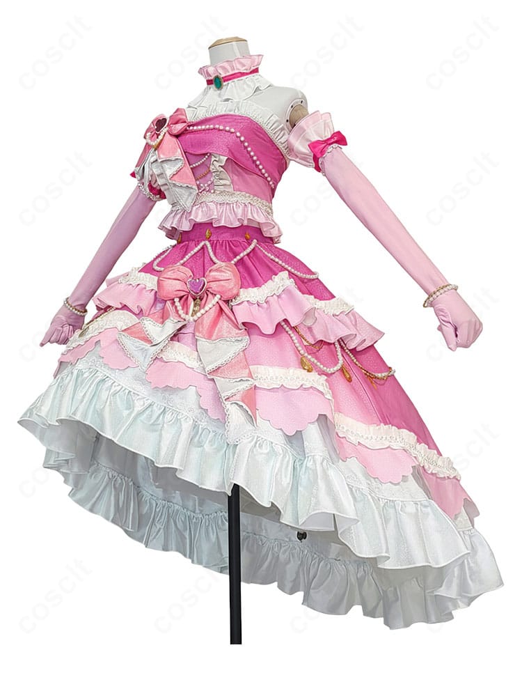 白鳥ひめ ドリーミングプリンセスコーデ コスプレ衣装 側面画像。立体感のあるシルエットと繊細なフリルを再現。