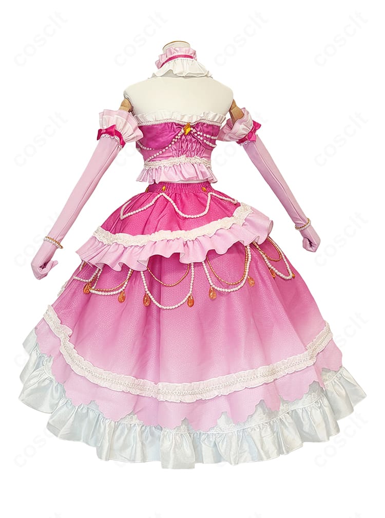 アイカツスターズ! 白鳥ひめ ドリーミングプリンセスコーデ 背面デザイン。リボンやティアラの装飾も忠実に再現。