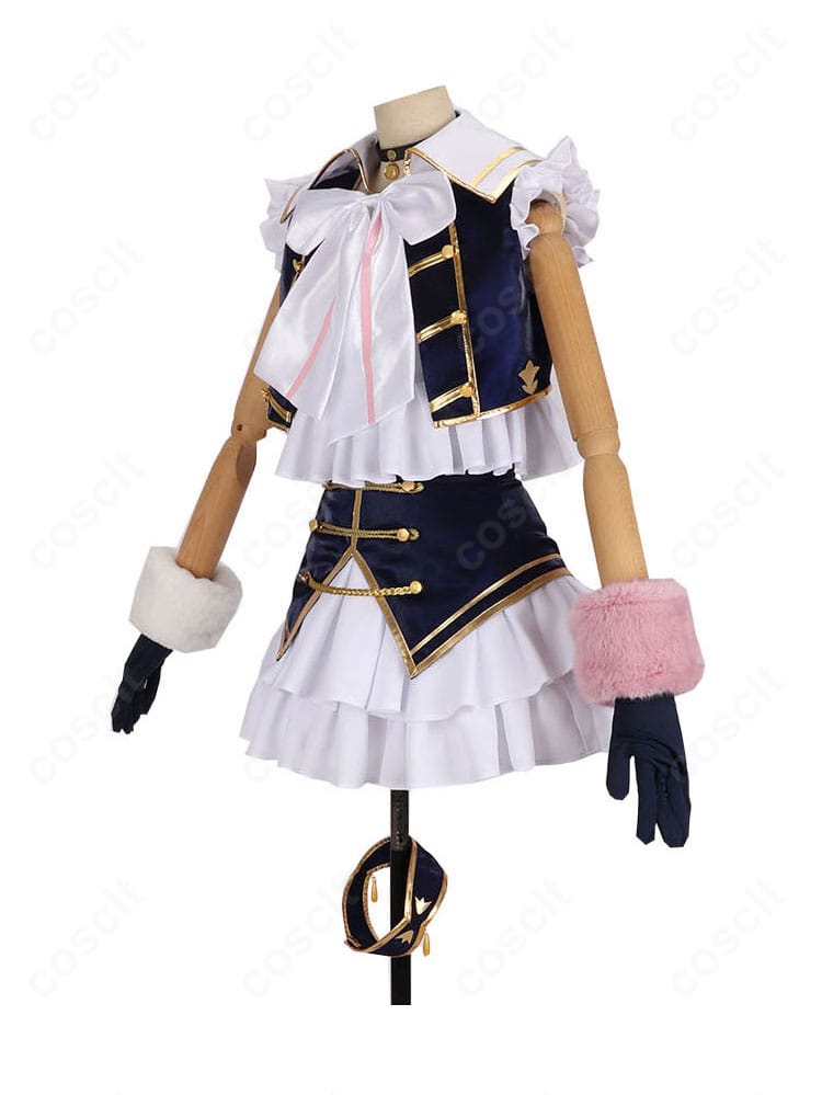 にじさんじ 椎名唯華 5th Anniversary コスプレ衣装 側面画像｜スカートやスカーフの細部まで忠実に再現