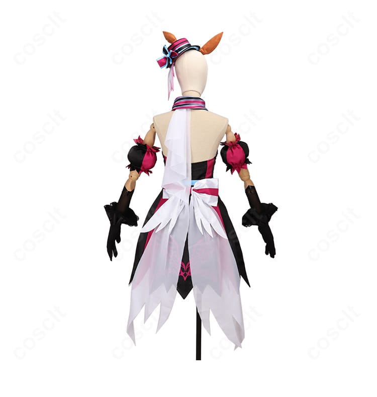 ウマ娘 ノースフライト 勝負服「Looking Fly!」コスプレ衣装 背面画像|羽のように広がるデザインで華やかさ抜群