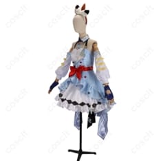 COSCLT ウマ娘 アーモンドアイ 勝負服 コスプレ衣装 フルセット（ワンピ・手袋・カチューシャ等） - 2枚目の画像（サムネイル）