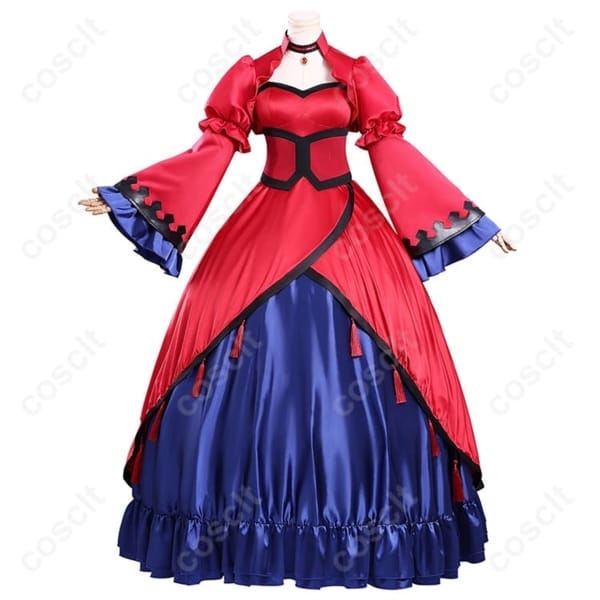 エリスの聖杯 スカーレット・カスティエル 赤のイブニングドレス コスプレ衣装【高品質・オーダーメイド対応】