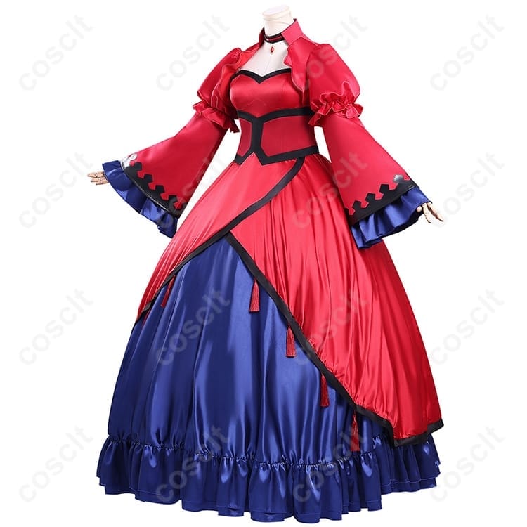 エリスの聖杯 スカーレット・カスティエル 赤のイブニングドレス コスプレ衣装【高品質・オーダーメイド対応】 - 2枚目の画像