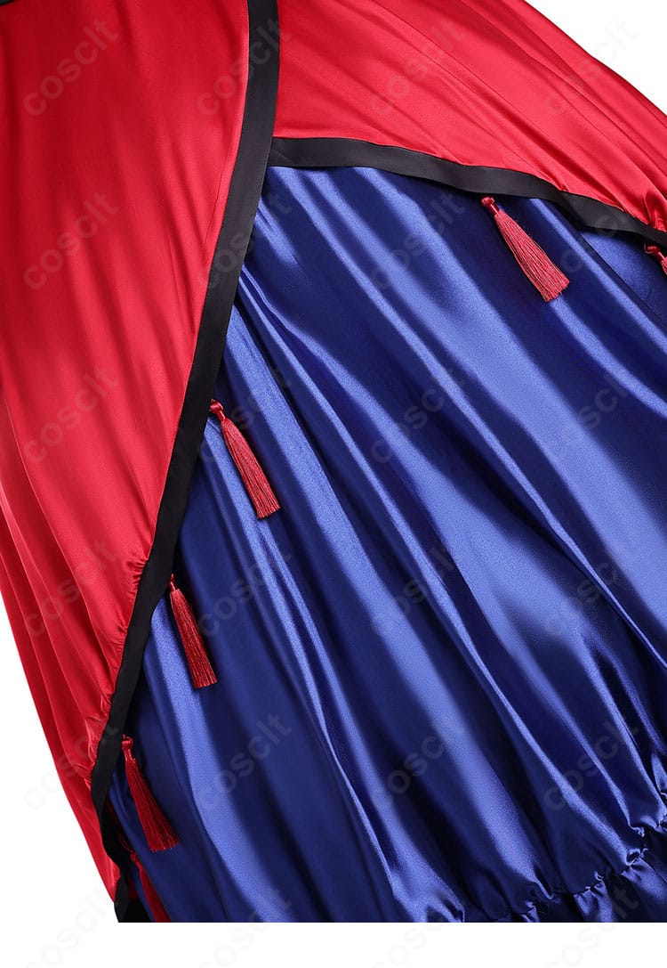 エリスの聖杯 スカーレット・カスティエル コスプレ衣装 裾フリンジ装飾ディテール|動きに合わせて揺れる華やかさ。