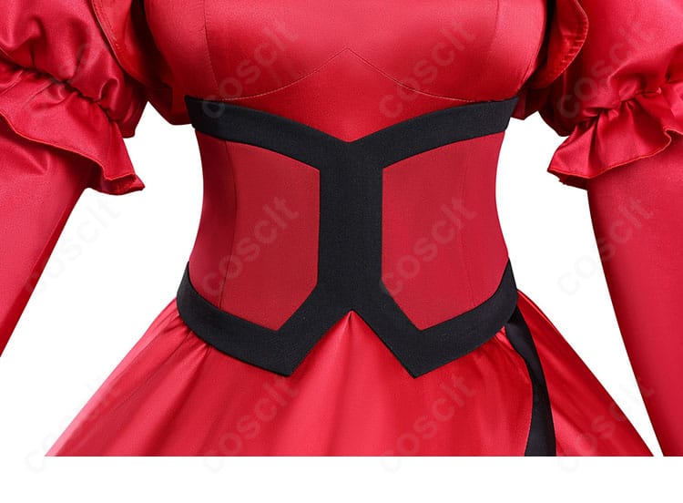 エリスの聖杯 スカーレット・カスティエル コスプレ衣装 コルセットベルト装飾|ウエストラインを美しく引き立てる。