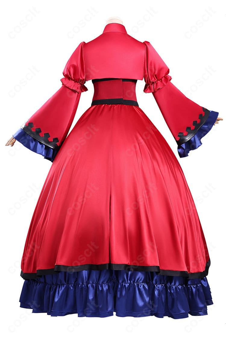 エリスの聖杯 スカーレット・カスティエル コスプレ衣装 背面図|流れるようなラインが印象的。