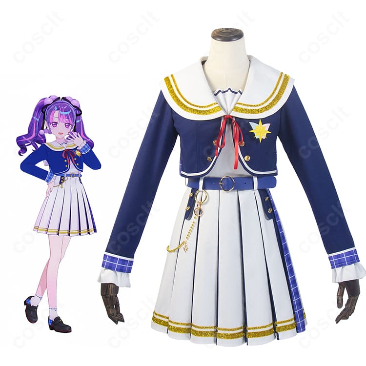 アイカツアカデミー!姫乃みえる 制服コスプレ衣装|キャラクター全身ビジュアルと衣装デザイン紹介