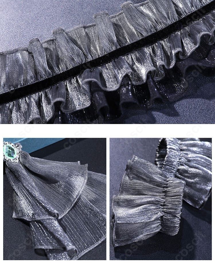 草薙寧々 コスプレ衣装 アクセサリーディテール｜首飾りや帯など精巧なアクセサリーが揃う。