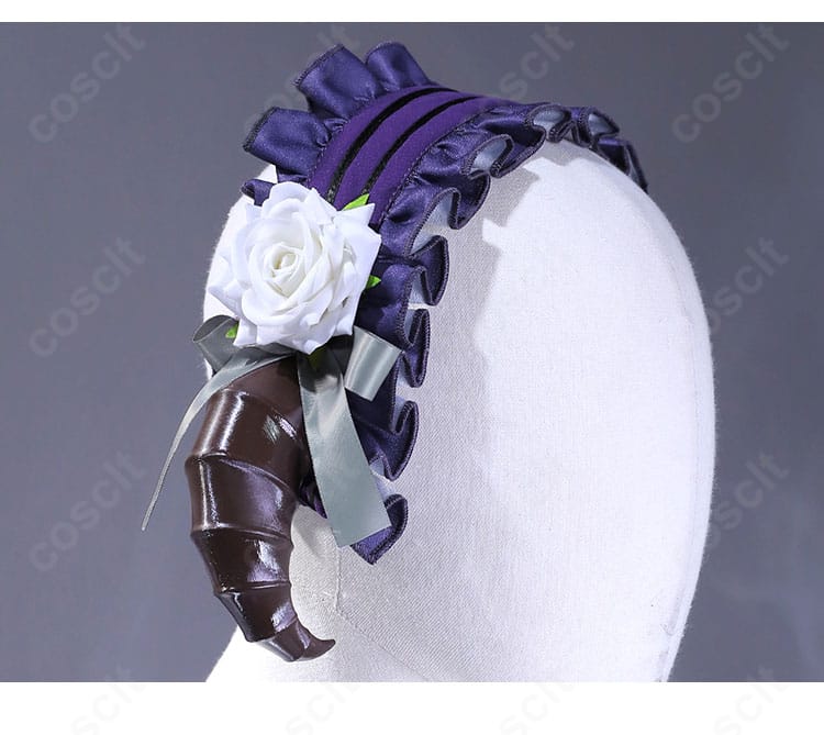 草薙寧々 シェリール・オートクチュール コスプレ衣装 頭飾りディテール｜繊細な装飾が印象的なヘッドアクセ。