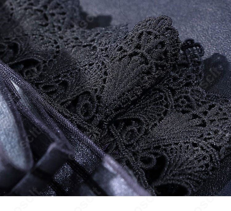 プロセカ 草薙寧々 シェリール・オートクチュール コスプレ衣装 花飾りディテール｜上品な花モチーフがドレスにアクセントを添える。