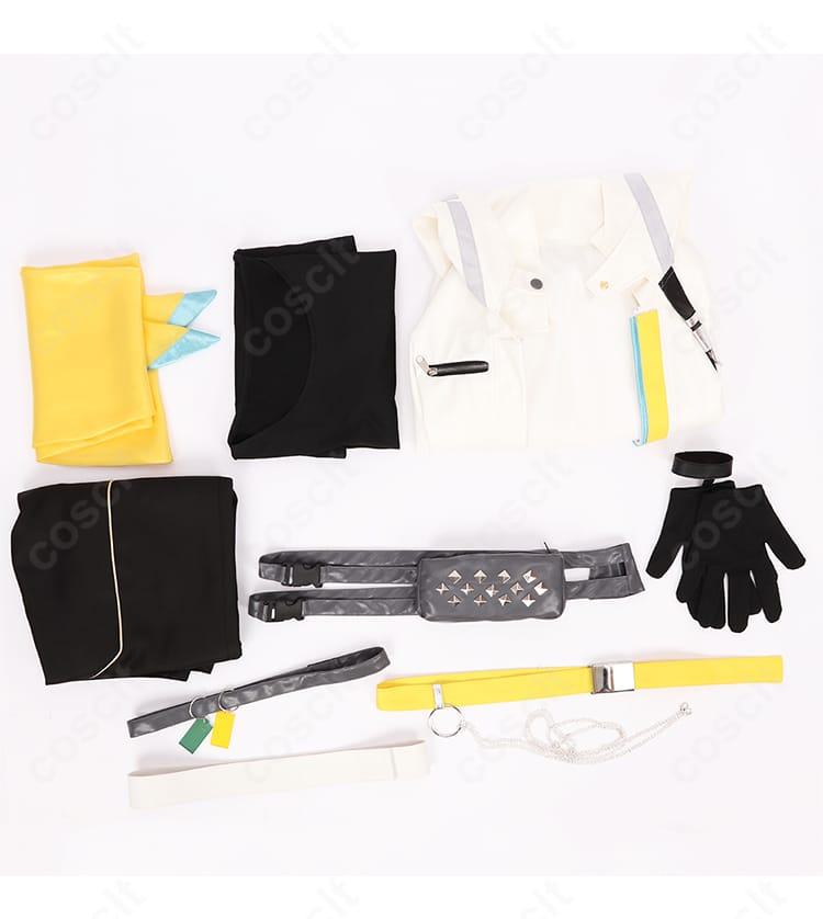 NIJISANJI EN INFINITY コスプレ衣装 フルセット内容展示｜コート・ズボン・手袋・チェーン付きで豪華セット。