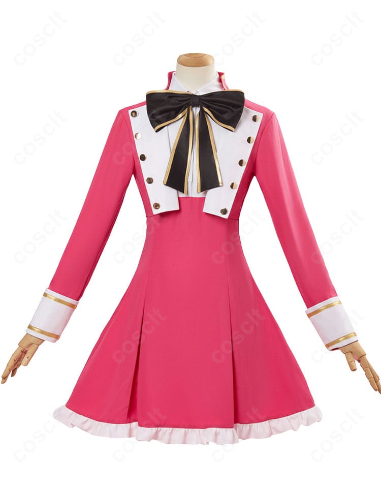 東条ヒバリ コスプレ衣装 正面全体図|コートとワンピースが美しく映える正面デザイン。