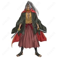 終末のワルキューレ 佐々木小次郎 コスプレ衣装｜通常衣装・花柄羽織と袴【オーダーメイド対応】 - 1枚目の画像（サムネイル）