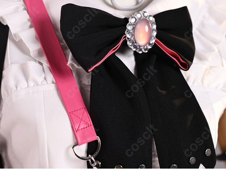 兎田ぺこら コスプレ衣装 蝴蝶ネクタイ装飾|可愛らしさとクールさを両立するポイント。