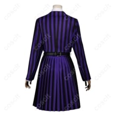 ウェンズデー イーニッド・シンクレア コスプレ衣装 シーズン2 ネヴァーモア学園制服 刺繍入りブレザー - 3枚目の画像（サムネイル）