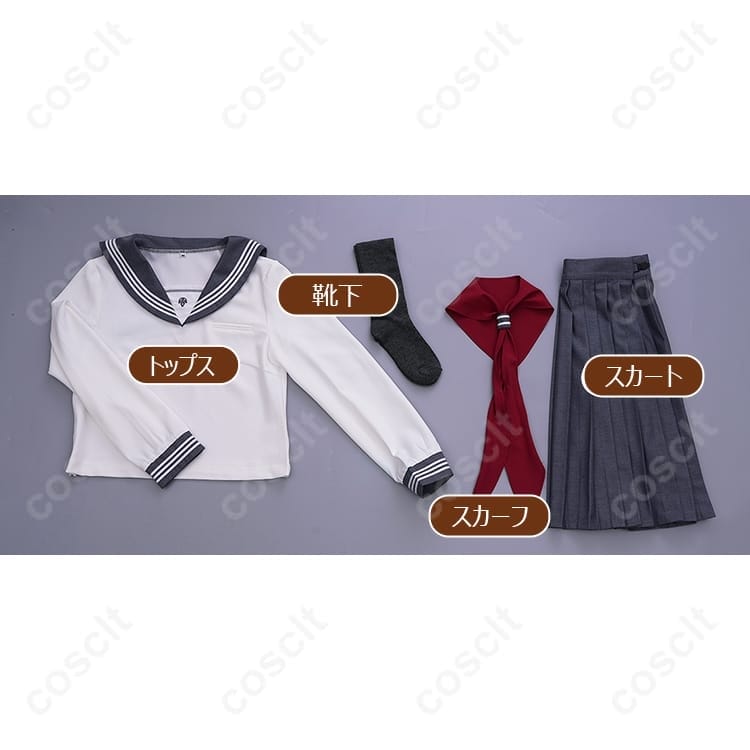 サイレントヒルf 深水雛子 ホワイトセーラー制服 コスプレ衣装｜清楚で儚い美しさを再現【COSCLT】 - 3枚目の画像
