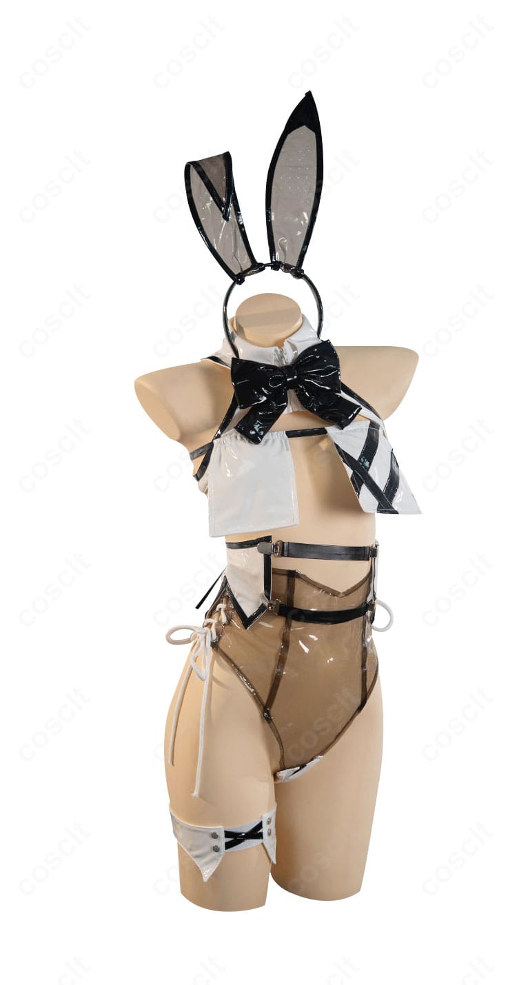 勝利の女神:NIKKE ベイ ラディアントラビット コスプレ衣装 正面全体図|高再現・高品質デザイン