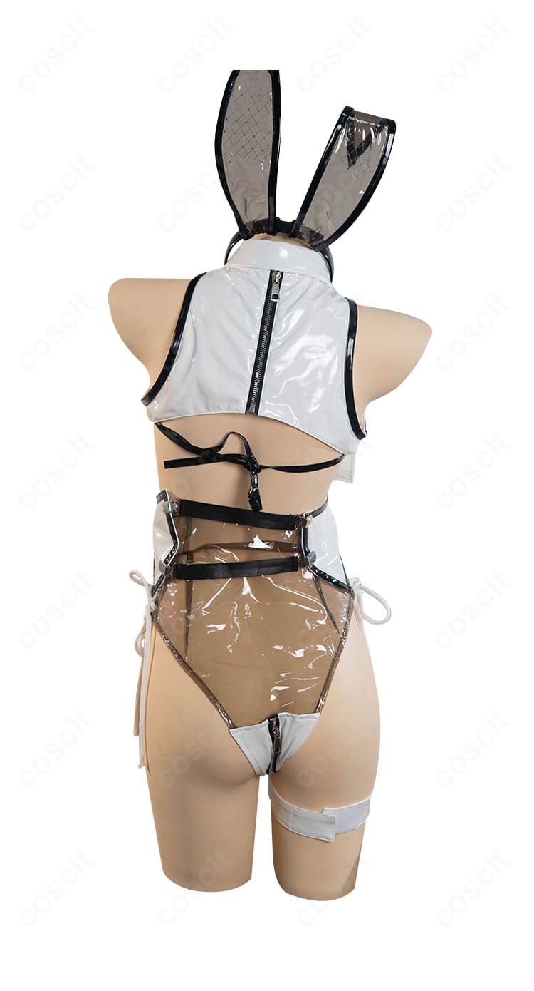 勝利の女神:NIKKE ベイ ラディアントラビット コスプレ衣装 背面全体図|ディテールまで忠実再現