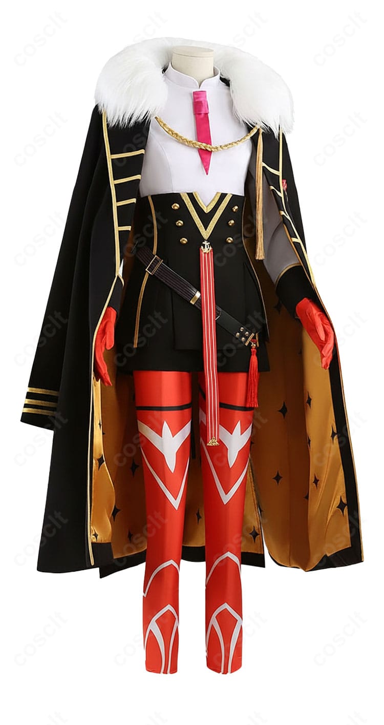 FGO オルガマリー コスプレ衣装 右側アングル|立体感のあるシルエットを確認