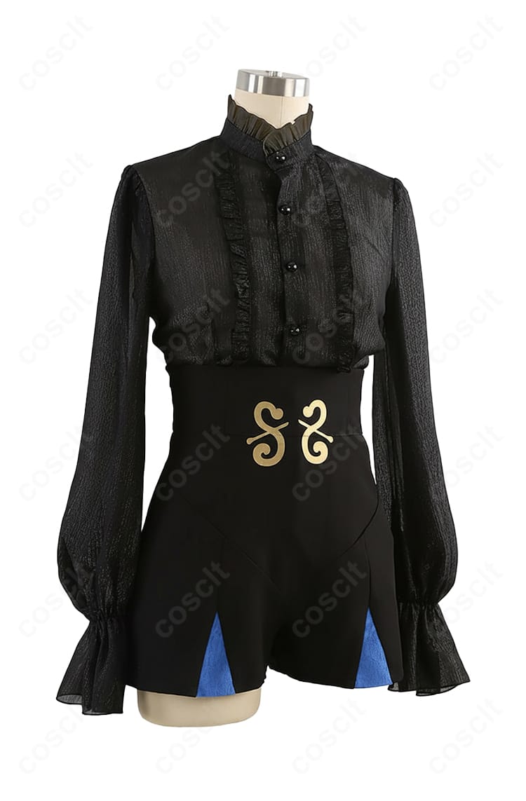 FGO ネモ/ノア 第二段階 コスプレ衣装 衣襟装飾ディテール|繊細な縫製と上質な生地が際立つ襟元の仕上がり。