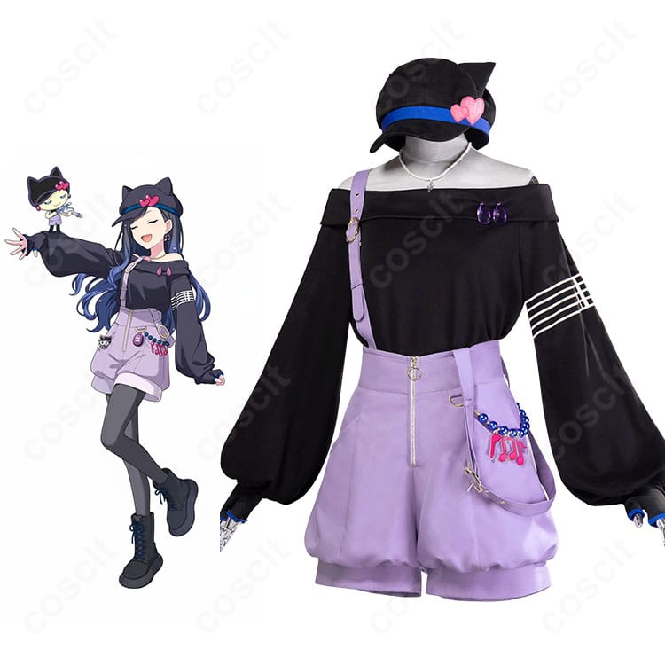 白石杏 feat.メロディっち コスプレ衣装 キャラクターと衣装の全身ビジュアル|プロセカ×たまごっち コラボ