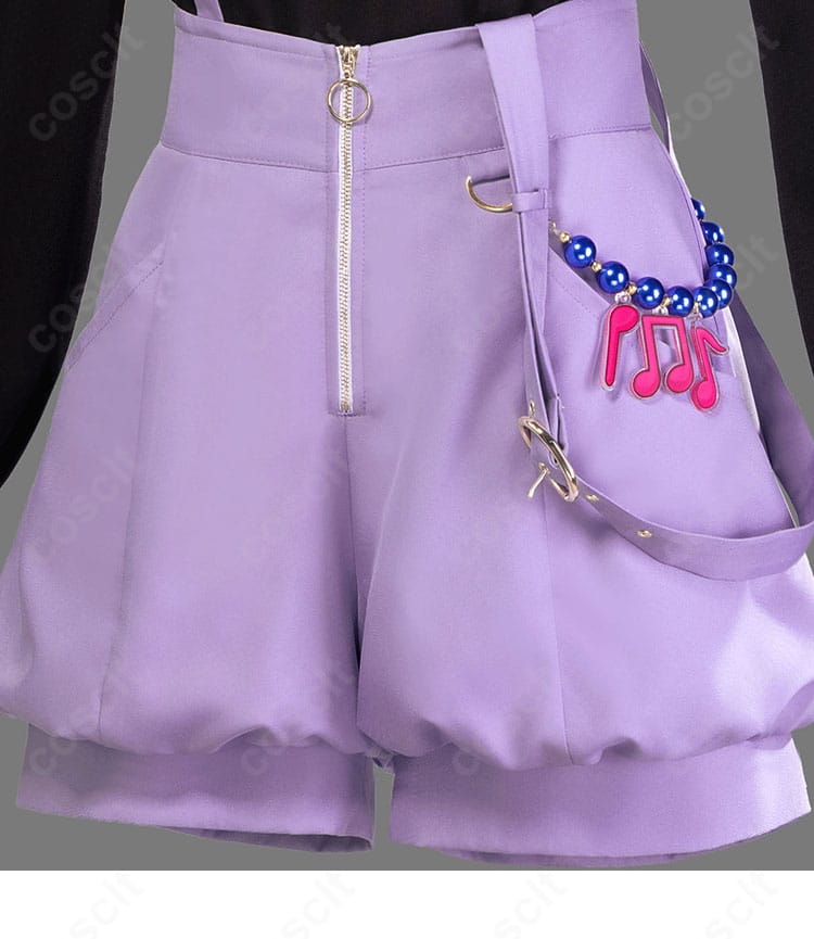 白石杏 コスプレ衣装 パンツ部分装飾細部|たまごっち コラボ デザイン再現