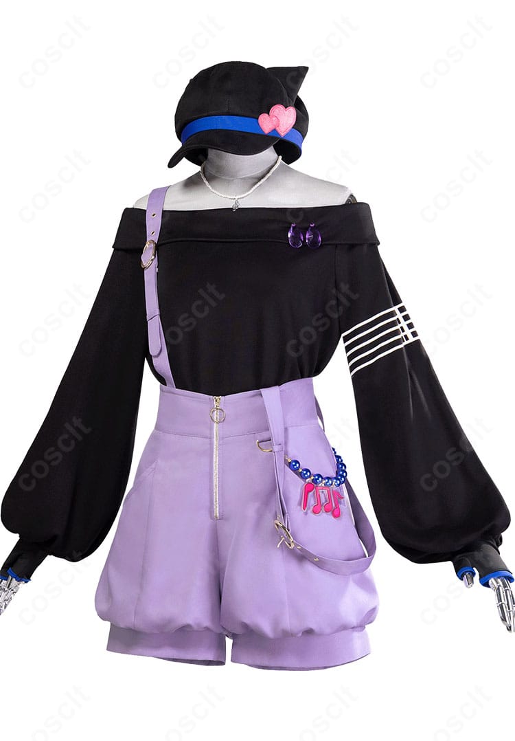 白石杏 feat.メロディっち コスプレ衣装 側面ディテール|ポップでガーリーなストリートスタイル